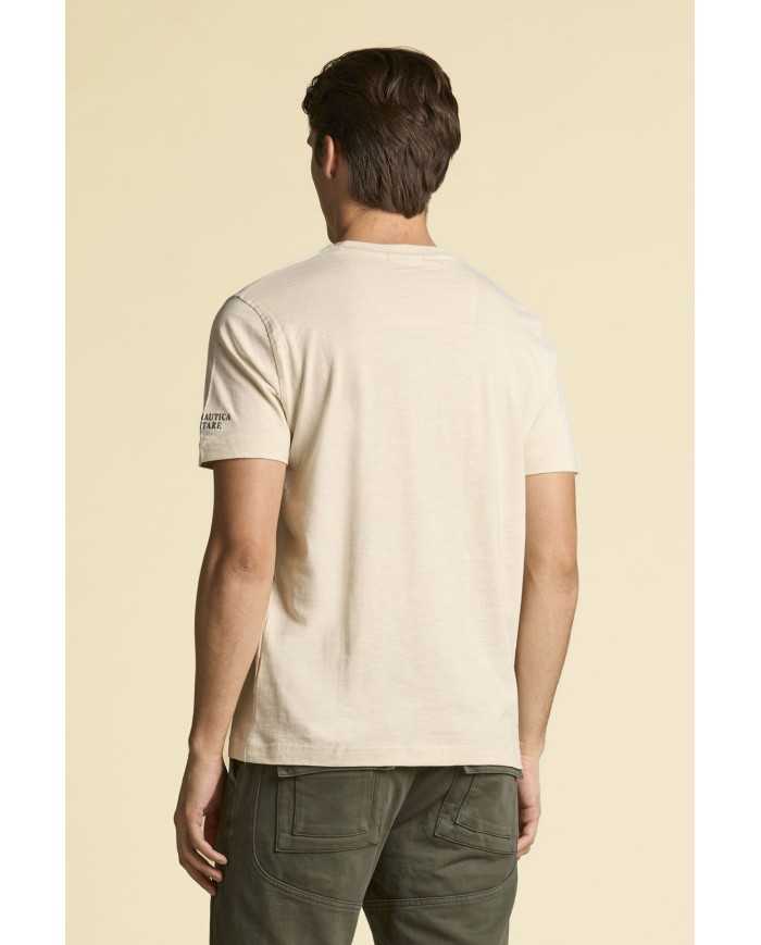 T-shirt coton flammé