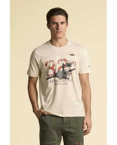 T-shirt coton flammé