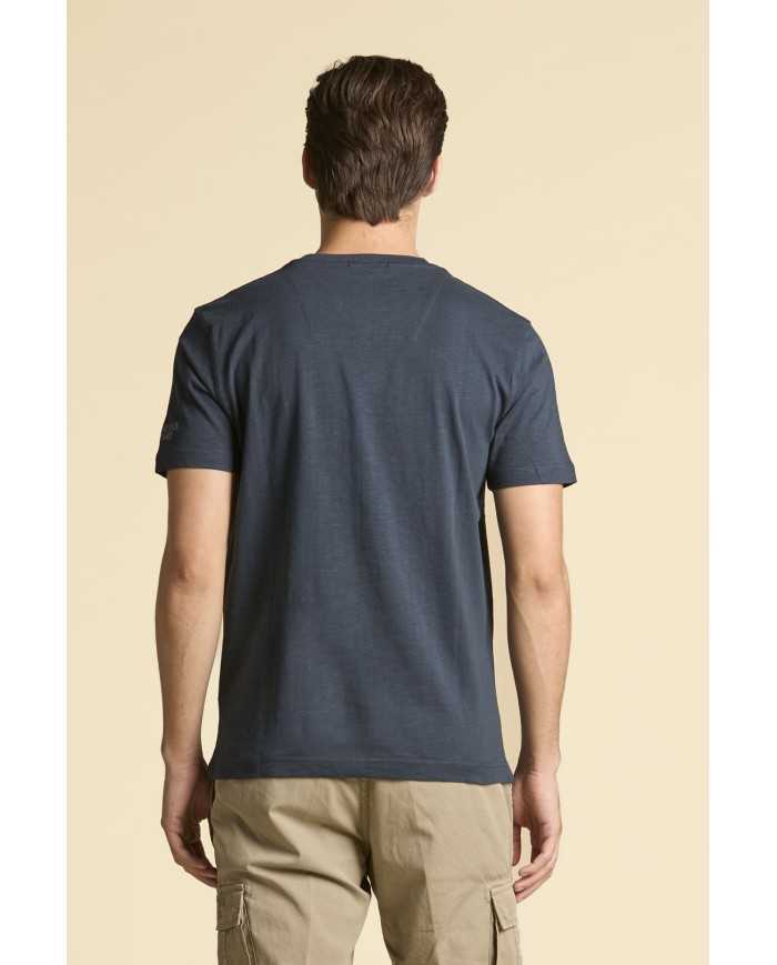 T-shirt coton flammé