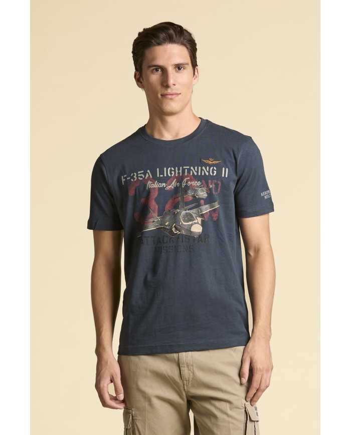 T-shirt coton flammé