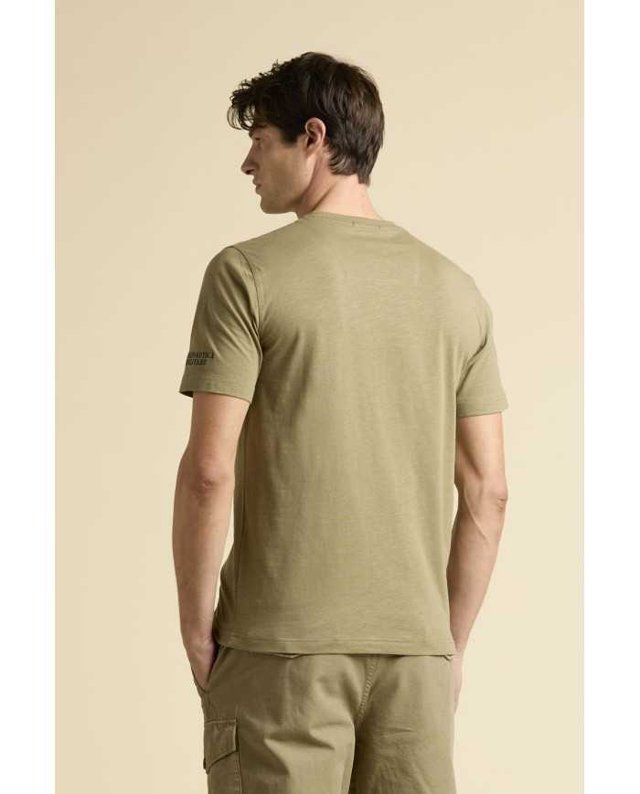 T-shirt coton flammé