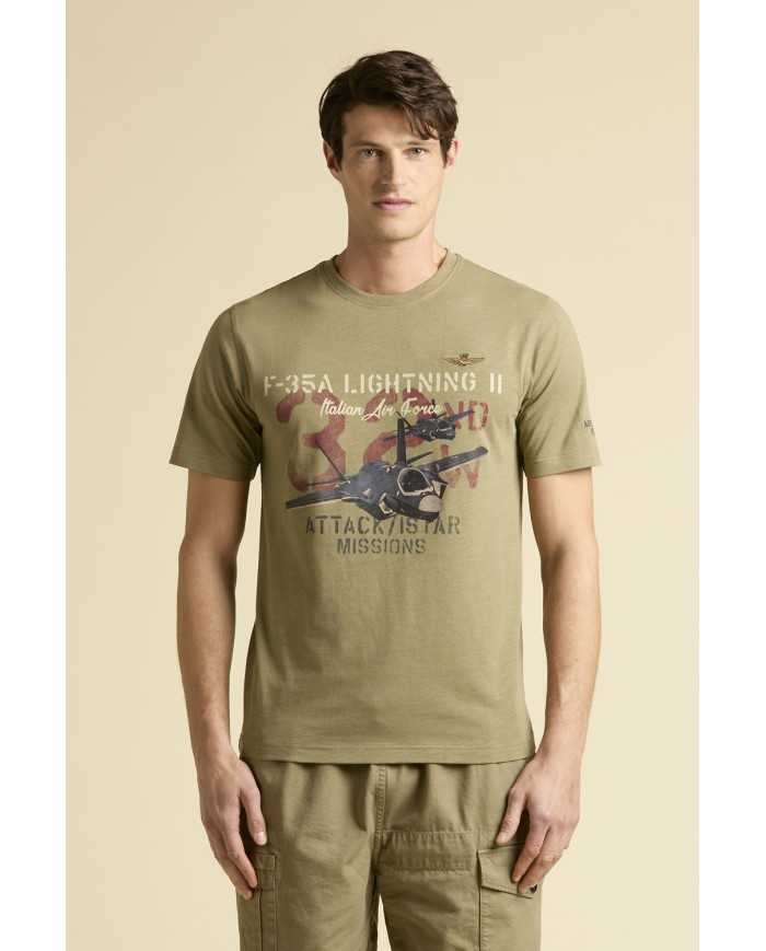 T-shirt coton flammé