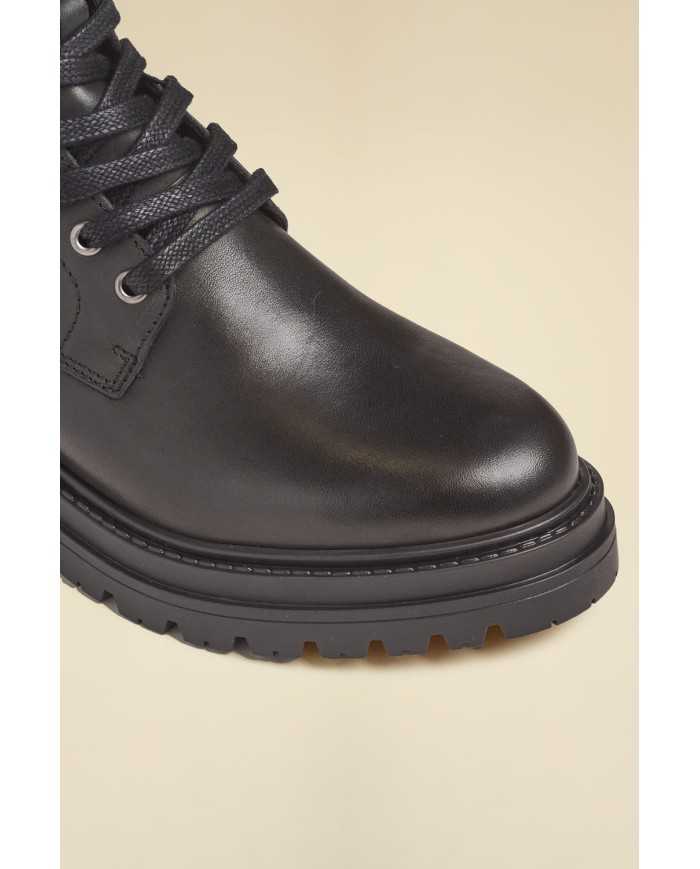 Bottines à lacets en cuir
