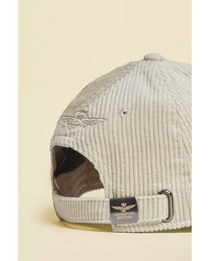 Casquette en velours côtelé