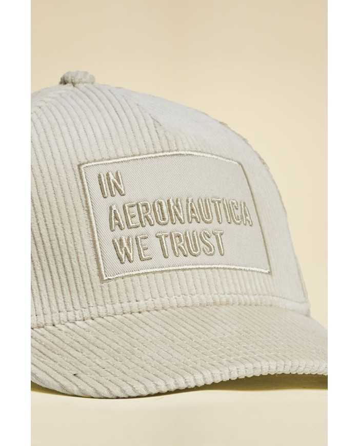 Casquette en velours côtelé