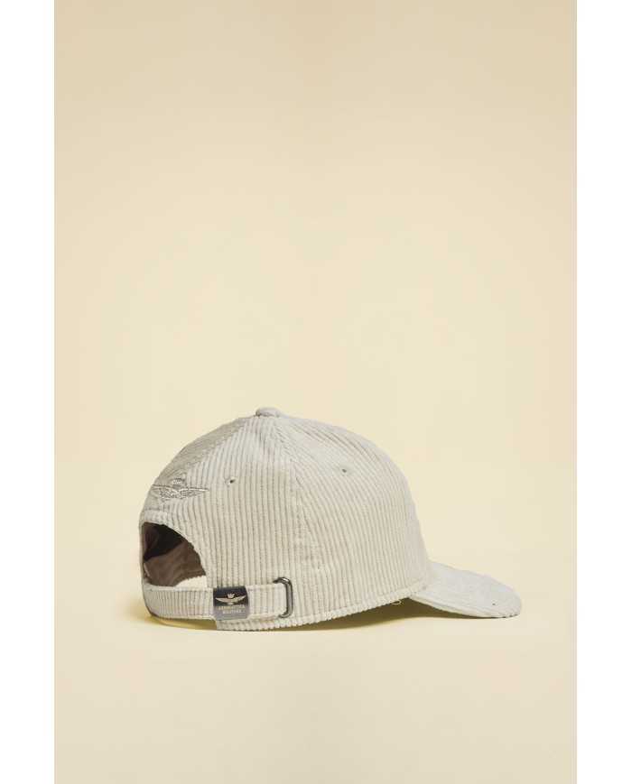 Casquette en velours côtelé