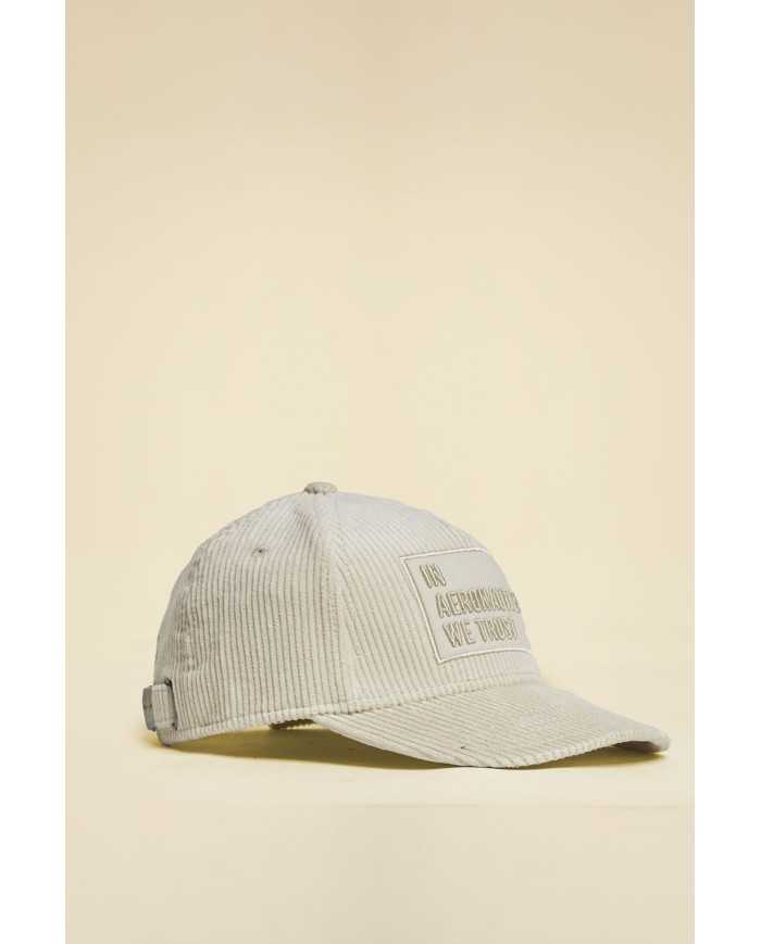 Casquette en velours côtelé