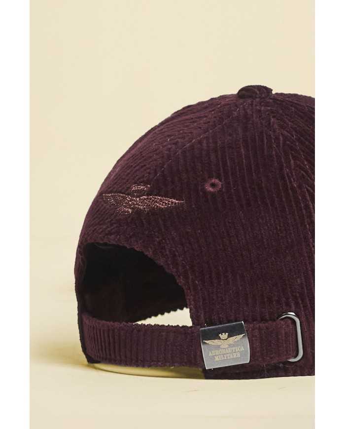 Casquette en velours côtelé