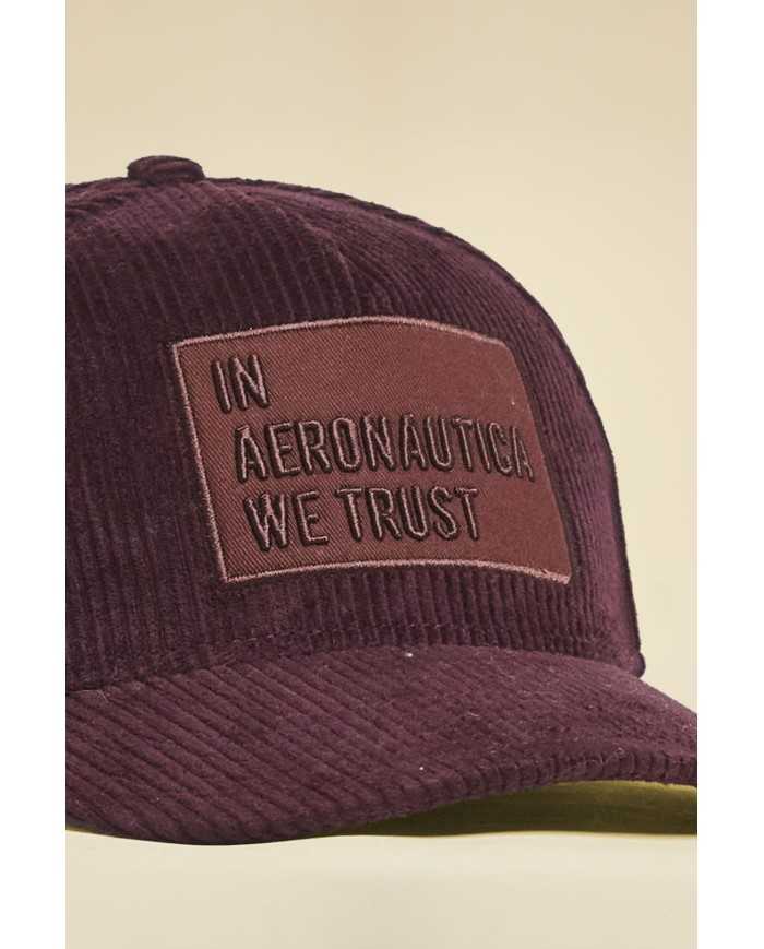 Casquette en velours côtelé