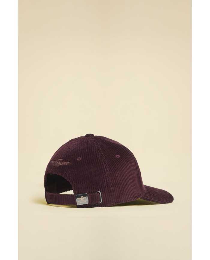 Casquette en velours côtelé