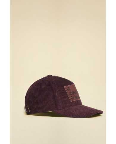 Casquette en velours côtelé
