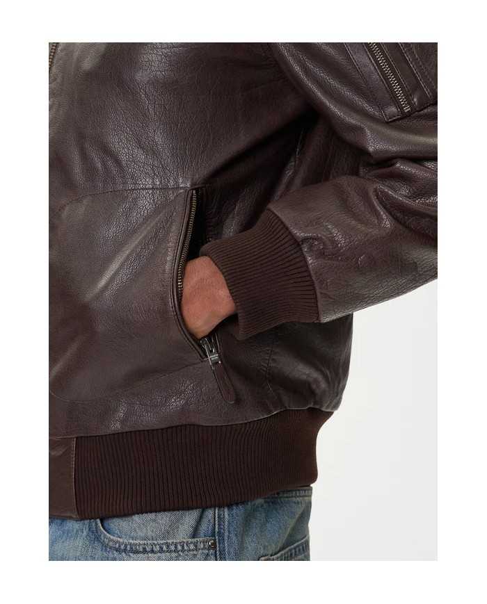 Veste en cuir AERONAUTICA MILITARE