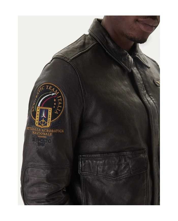 Veste en cuir AERONAUTICA MILITARE