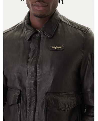 Veste en cuir AERONAUTICA MILITARE