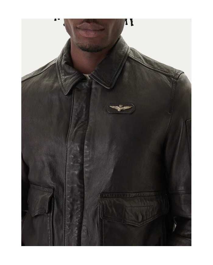 Veste en cuir AERONAUTICA MILITARE