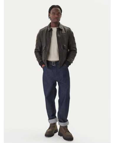 Veste en cuir AERONAUTICA MILITARE