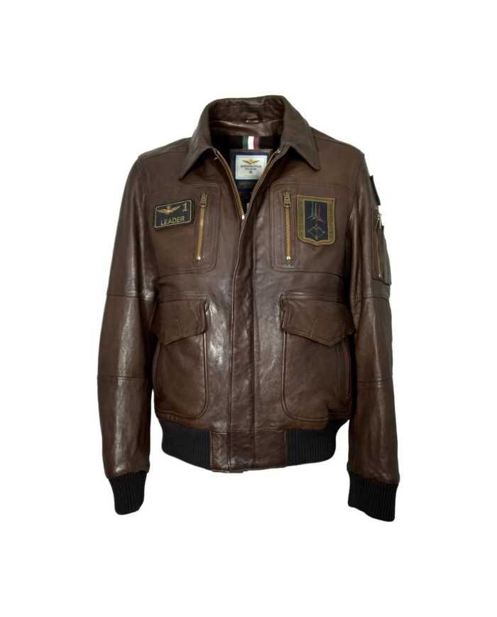 Veste en cuire