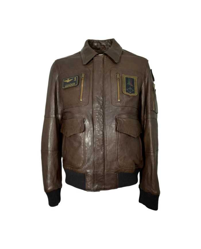 Veste en cuire
