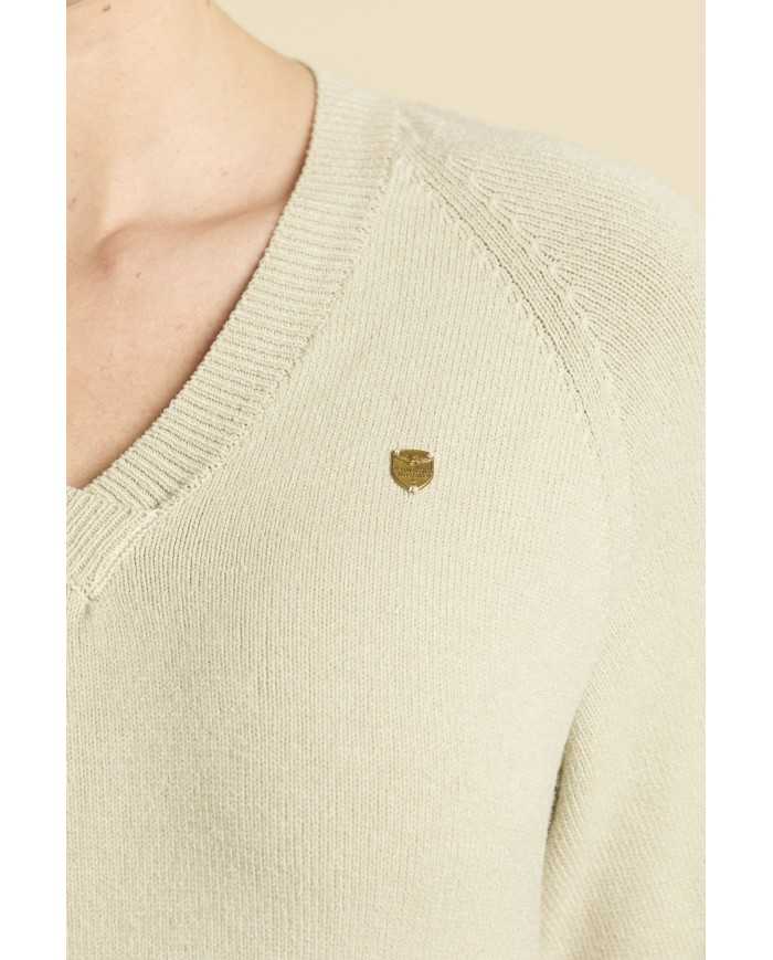 Pull teint en pièce