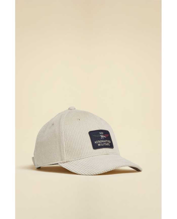 Casquette en velours côtelé