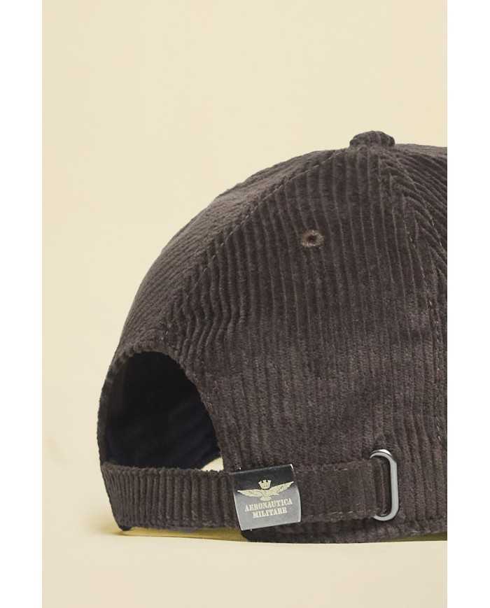 Casquette en velours côtelé