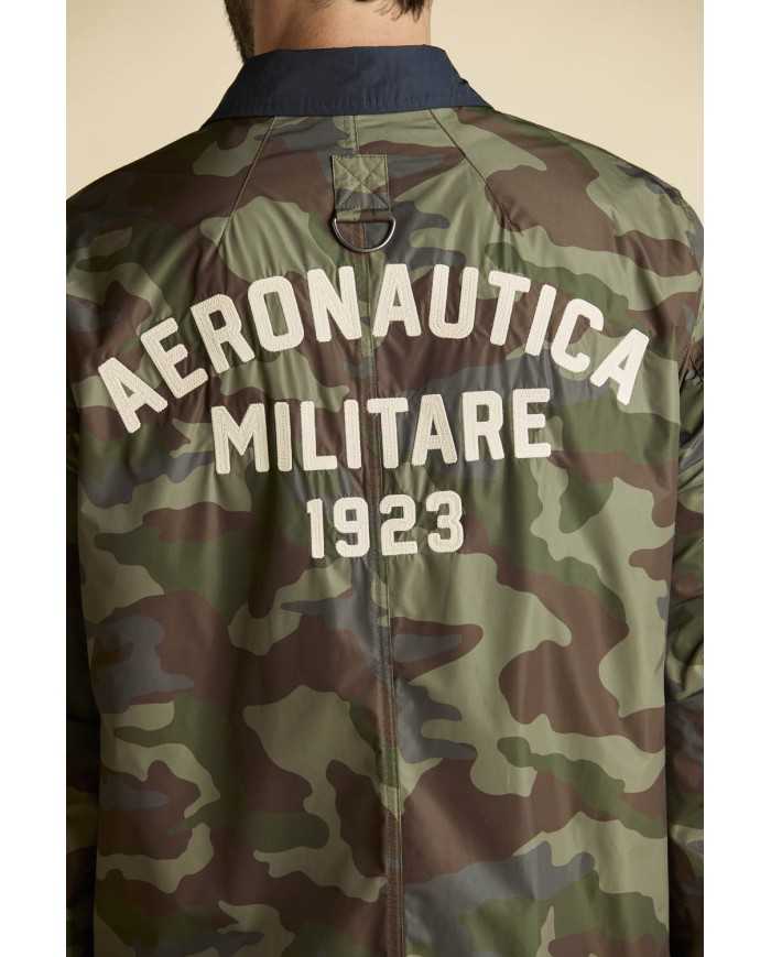 Veste coach camouflée pliable