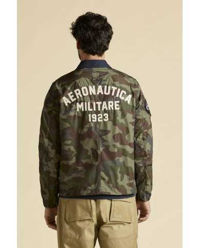 Veste coach camouflée pliable