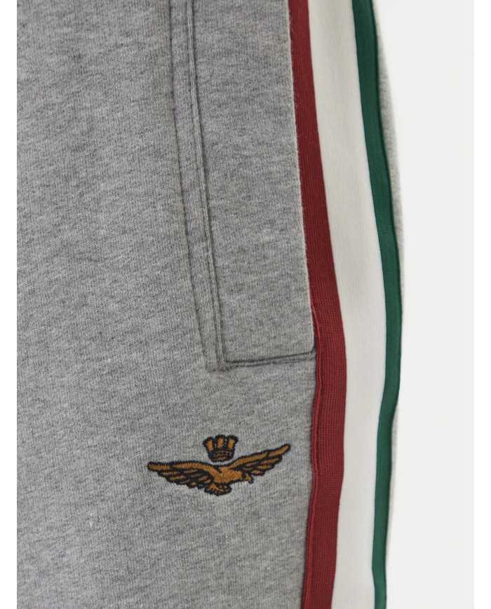 Short sport en molleton avec tricolore