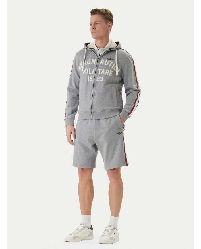 Short sport en molleton avec tricolore