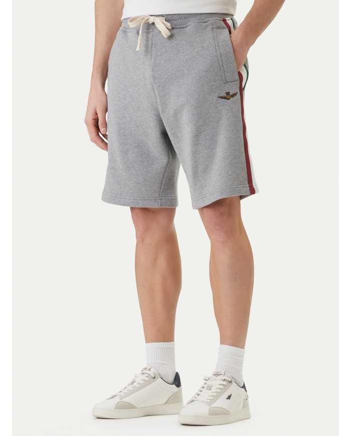Short sport en molleton avec tricolore