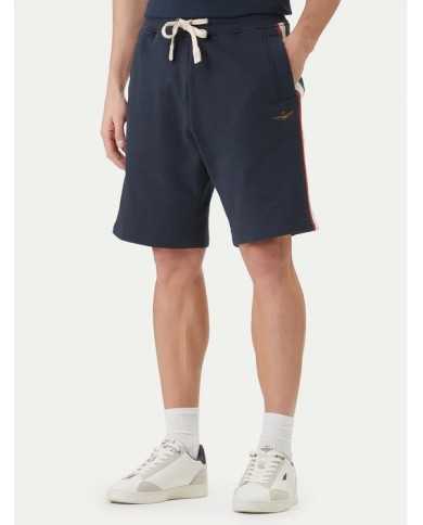 Short sport en molleton avec tricolore