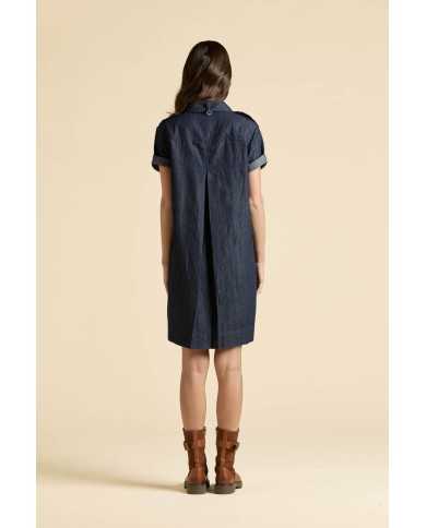 Robe en chambray de coton léger