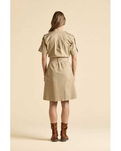 Robe courte avec ceinture et poches