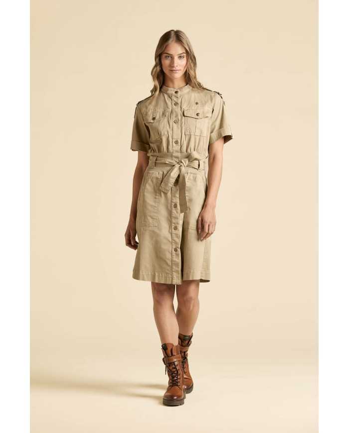 Robe courte avec ceinture et poches