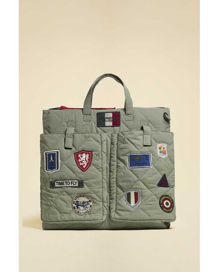 Sac porte-casque matelassé multi-patch