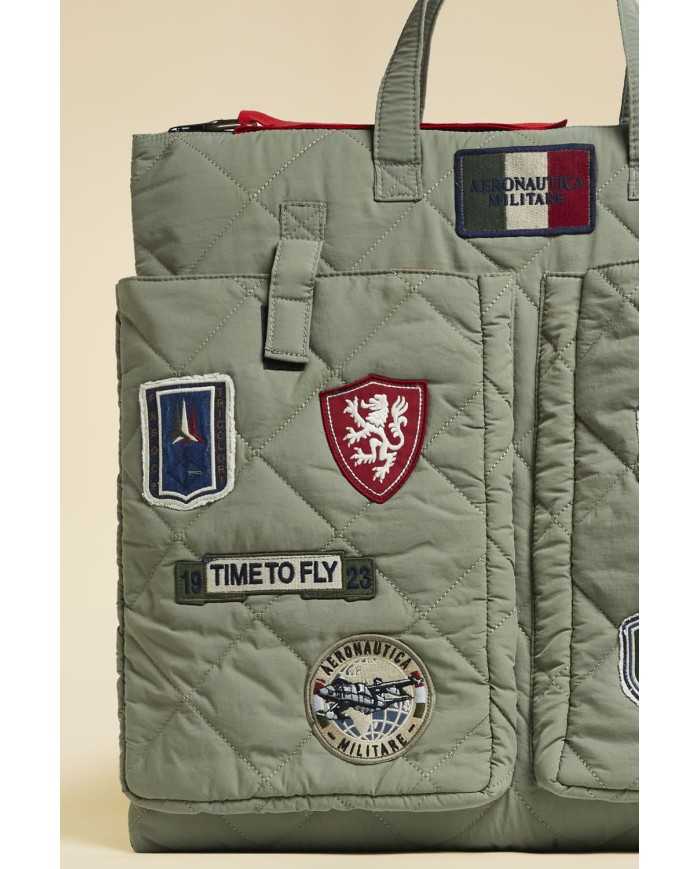 Sac porte-casque matelassé multi-patch