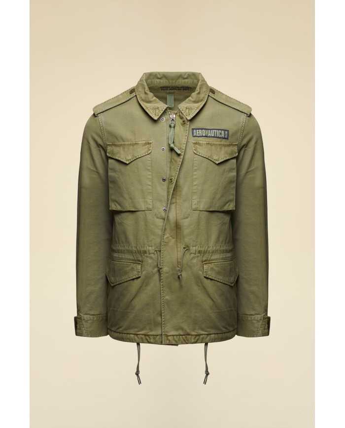 veste de campagne en coton teint en pièce