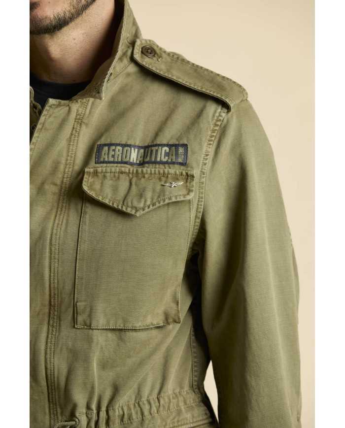 veste de campagne en coton teint en pièce