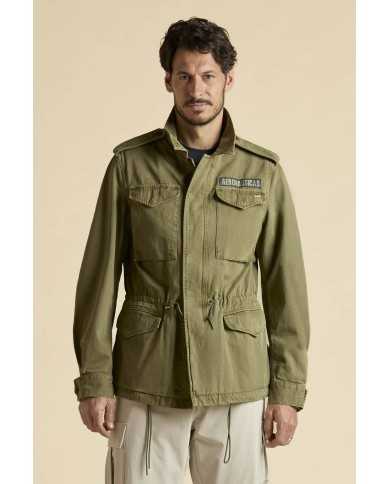 veste de campagne en coton teint en pièce
