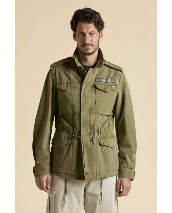 veste de campagne en coton teint en pièce