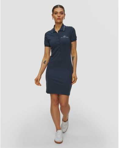 Robe en piqué de coton stretch