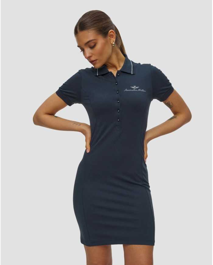 Robe en piqué de coton stretch