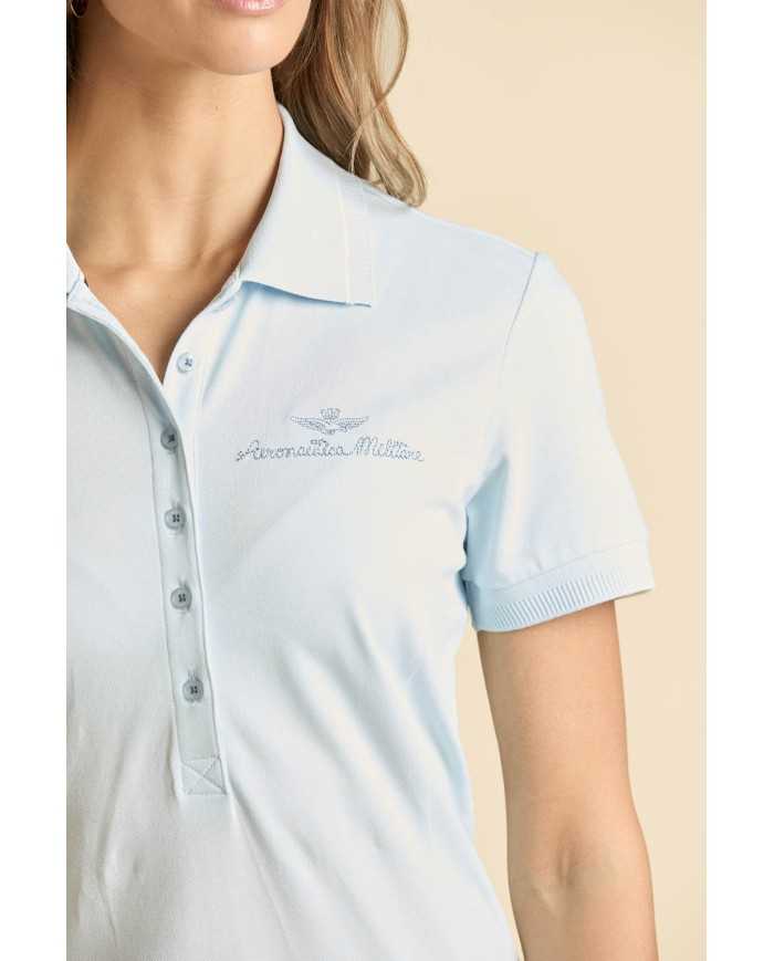 Robe en piqué de coton stretch