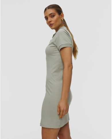 Robe en piqué de coton stretch