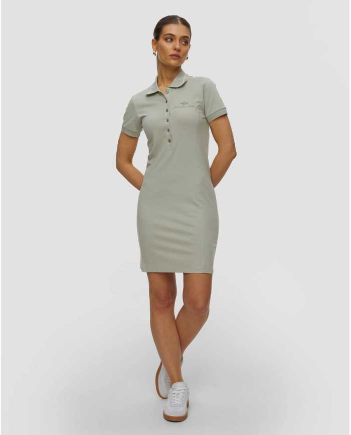 Robe en piqué de coton stretch