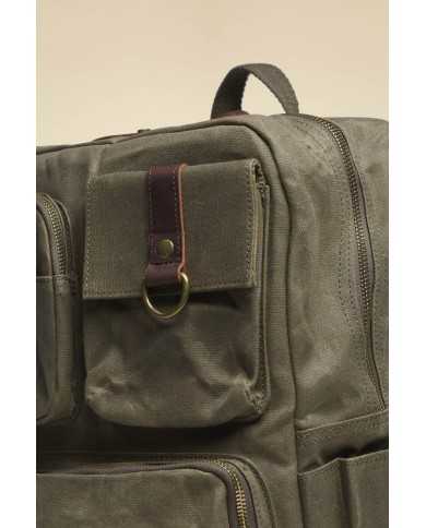 Sac à dos porte-pc en canvas de coton