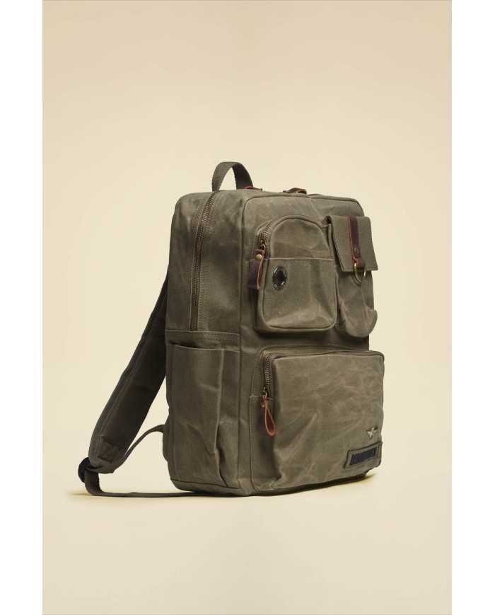 Sac à dos porte-pc en canvas de coton