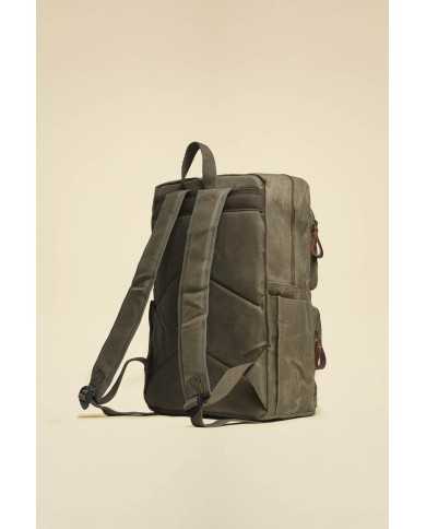 Sac à dos porte-pc en canvas de coton