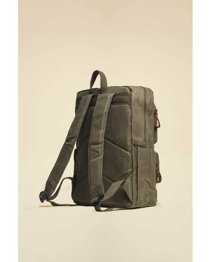 Sac à dos porte-pc en canvas de coton